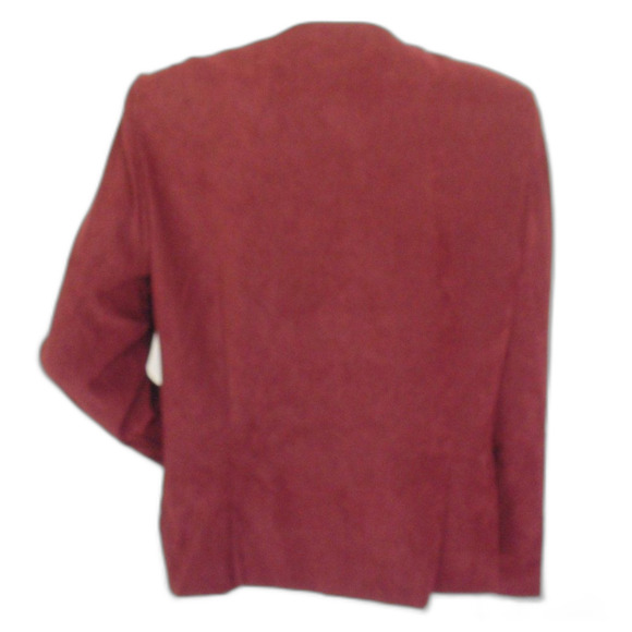 new LESLIE FAY Skirt Suit, 14/16, 2 piece, Jacket & Skirt, Burgundy, washable - Picture 5 of 16